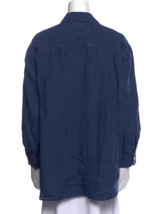 Jenni Kayne Linen Long Sleeve Button-Up Top