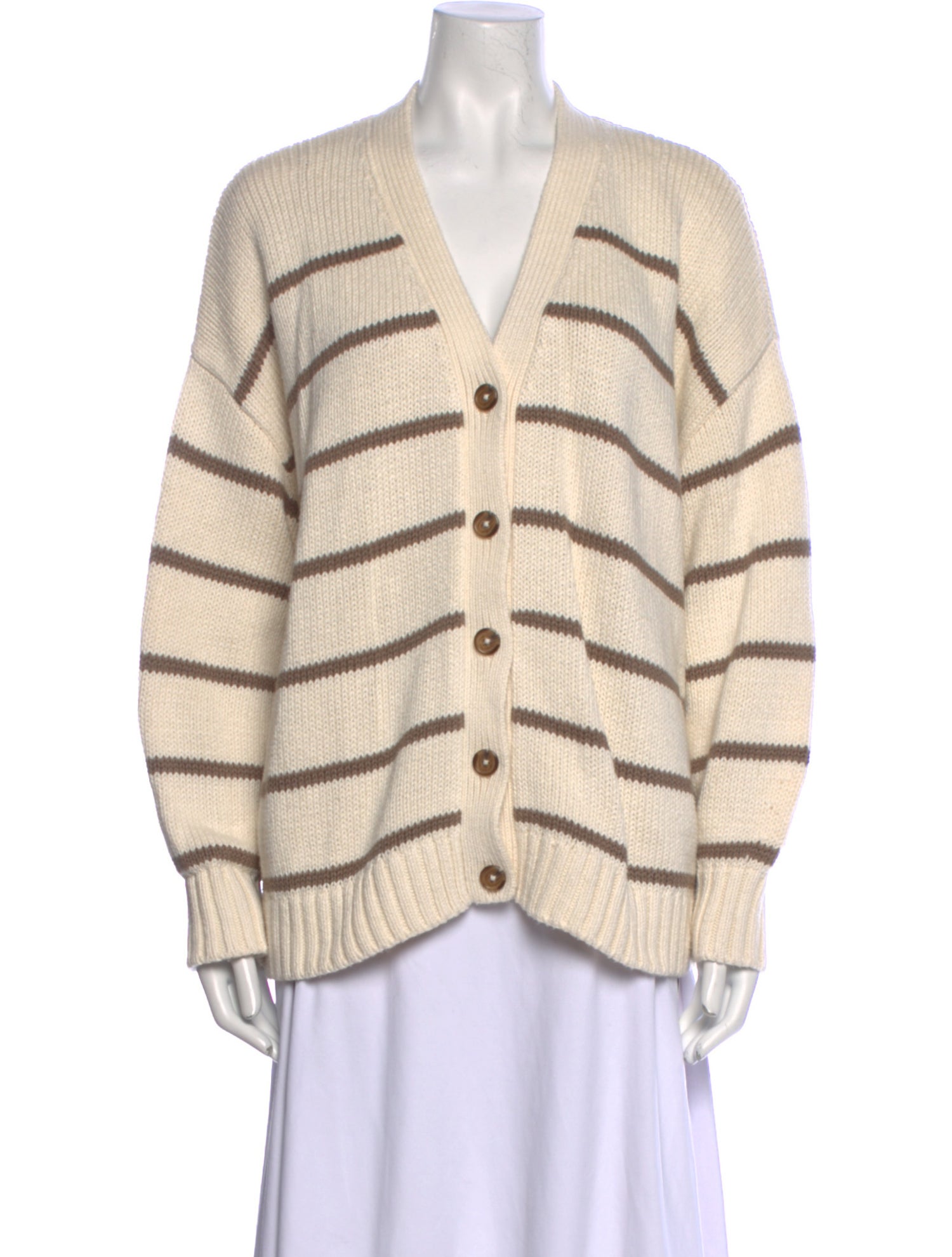 Jenni Kayne Striped V-Neck Sweater