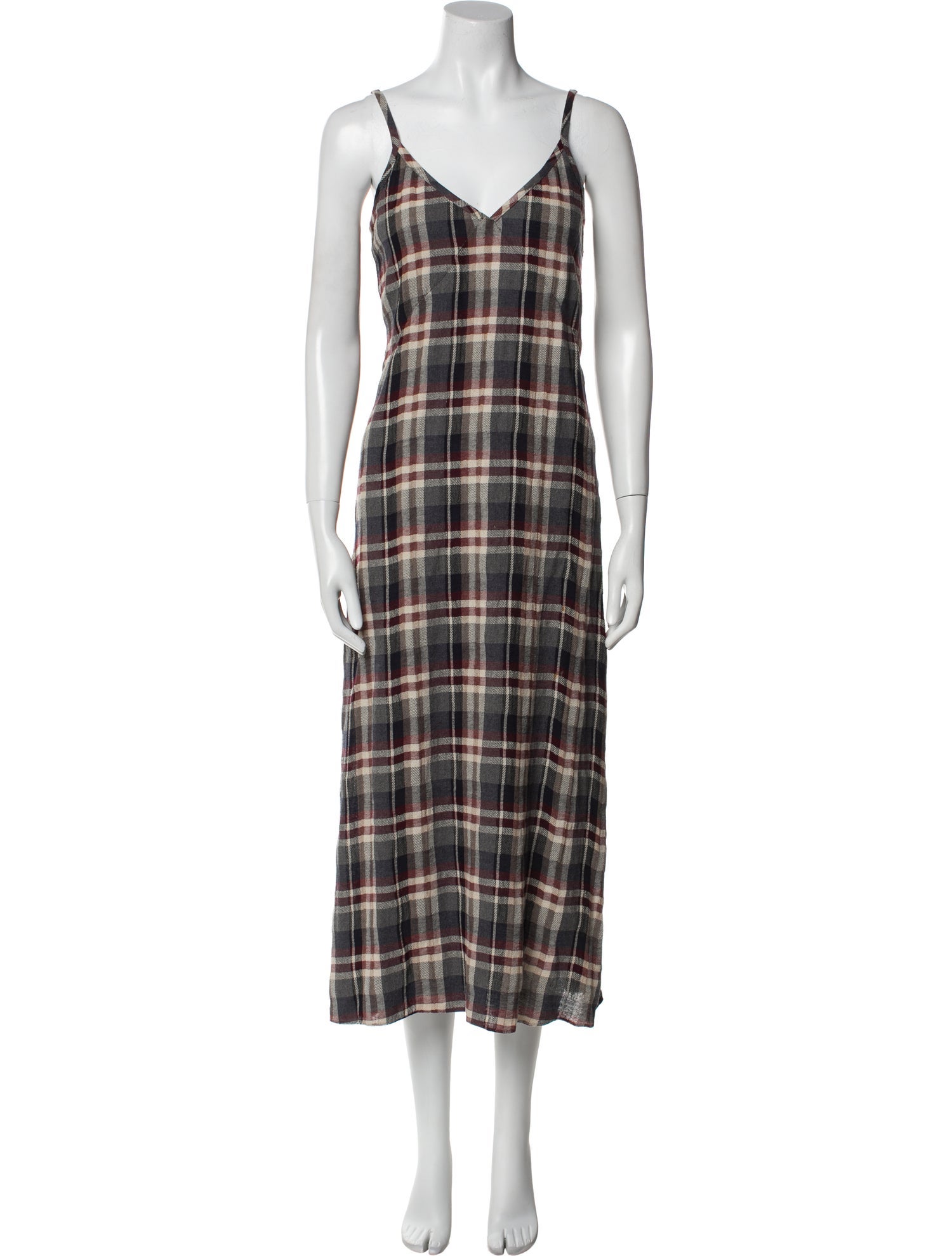 Jenni Kayne Plaid Print Long Dress