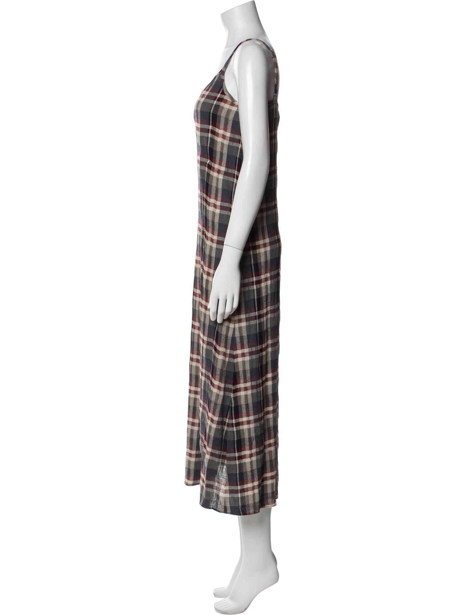 Jenni Kayne Plaid Print Long Dress