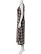 Jenni Kayne Plaid Print Long Dress