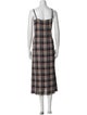 Jenni Kayne Plaid Print Long Dress