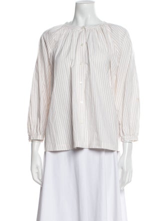 Jenni Kayne Striped Bateau Neckline Blouse