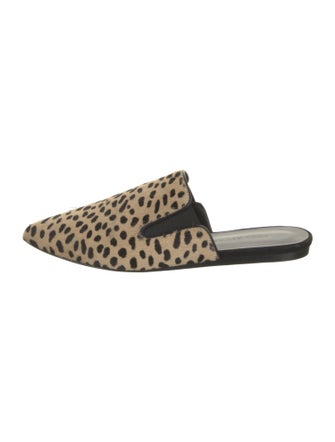 Jenni Kayne Ponyhair Animal Print Mules