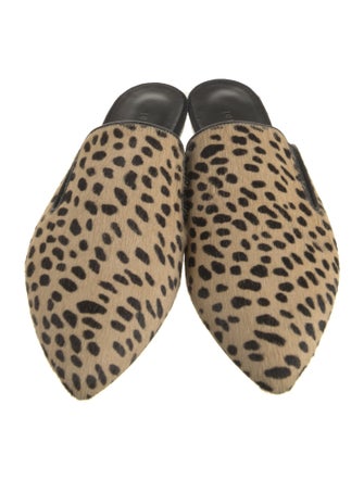 Jenni Kayne Ponyhair Animal Print Mules