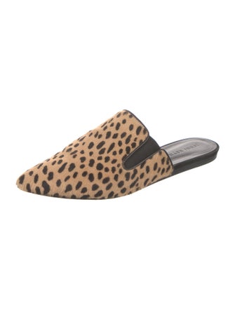 Jenni Kayne Ponyhair Animal Print Mules