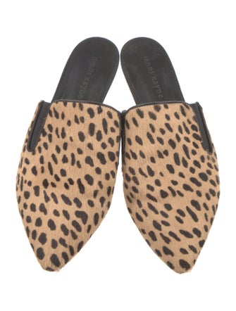 Jenni Kayne Ponyhair Animal Print Mules