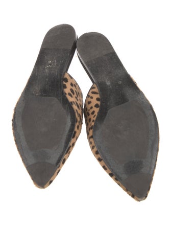 Jenni Kayne Ponyhair Animal Print Mules