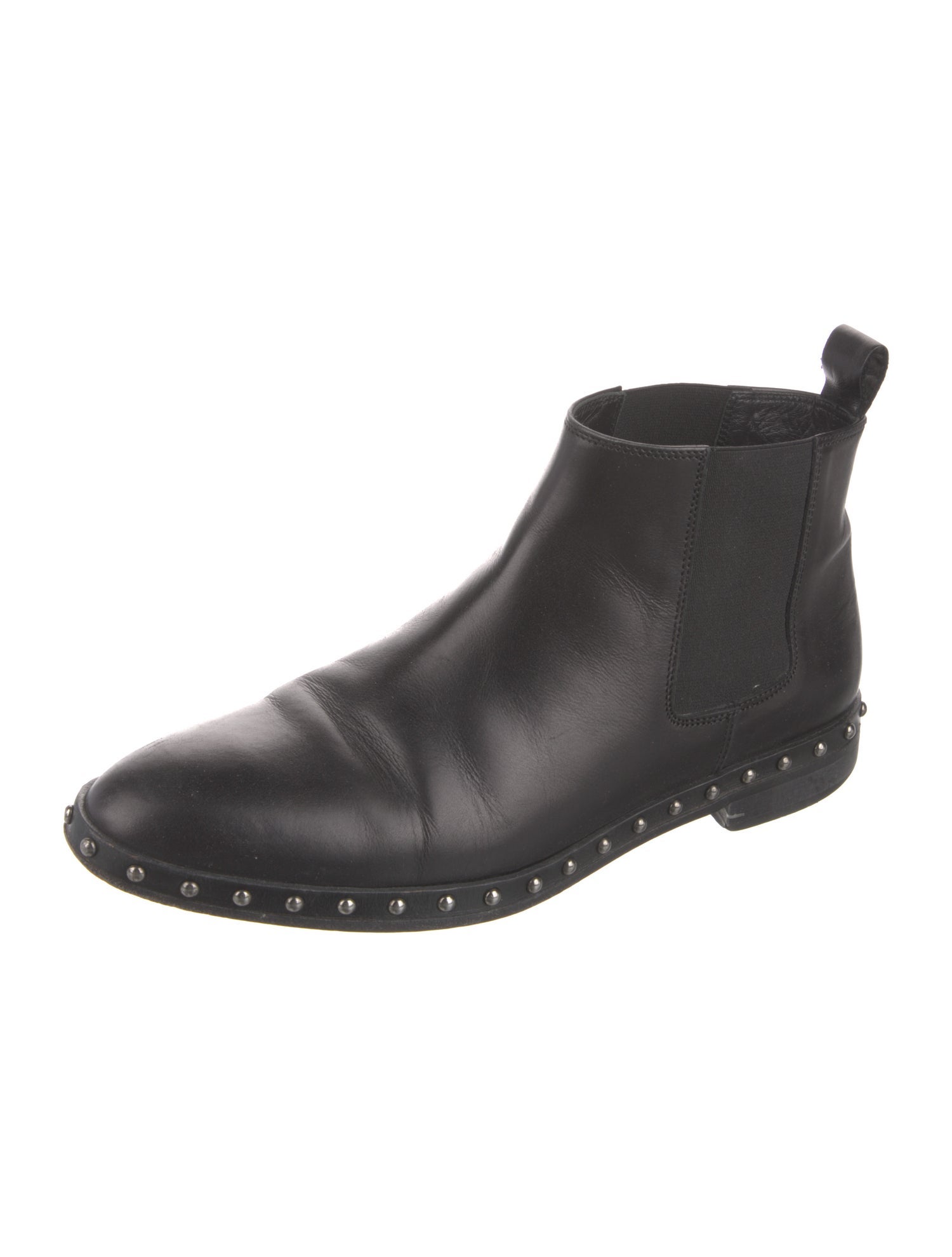 Jenni Kayne Leather Studded Accents Chelsea Boots