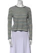 Jenni Kayne Merino Wool Striped Crop Top
