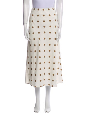 Jenni Kayne Polka Dot Print Midi Length Skirt