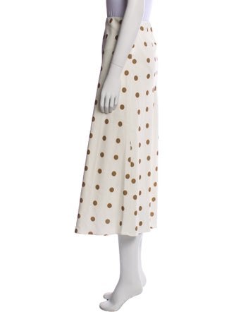Jenni Kayne Polka Dot Print Midi Length Skirt