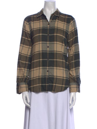 Jenni Kayne Plaid Print Long Sleeve Button-Up Top