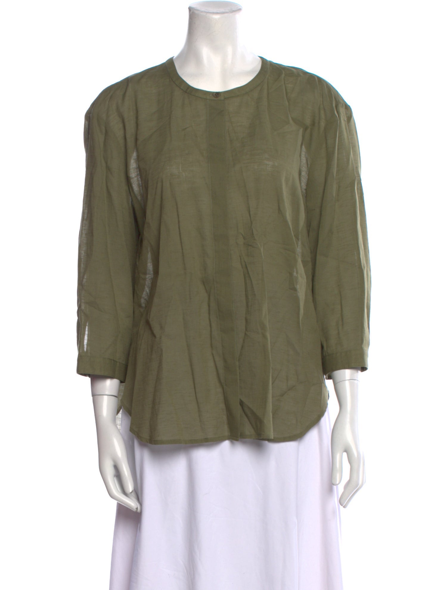 Jenni Kayne Scoop Neck Three-Quarter Sleeve Blouse
