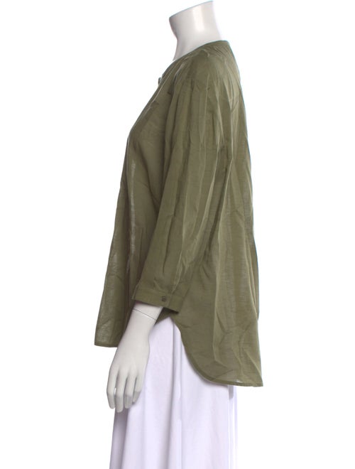 Jenni Kayne Scoop Neck Three-Quarter Sleeve Blouse