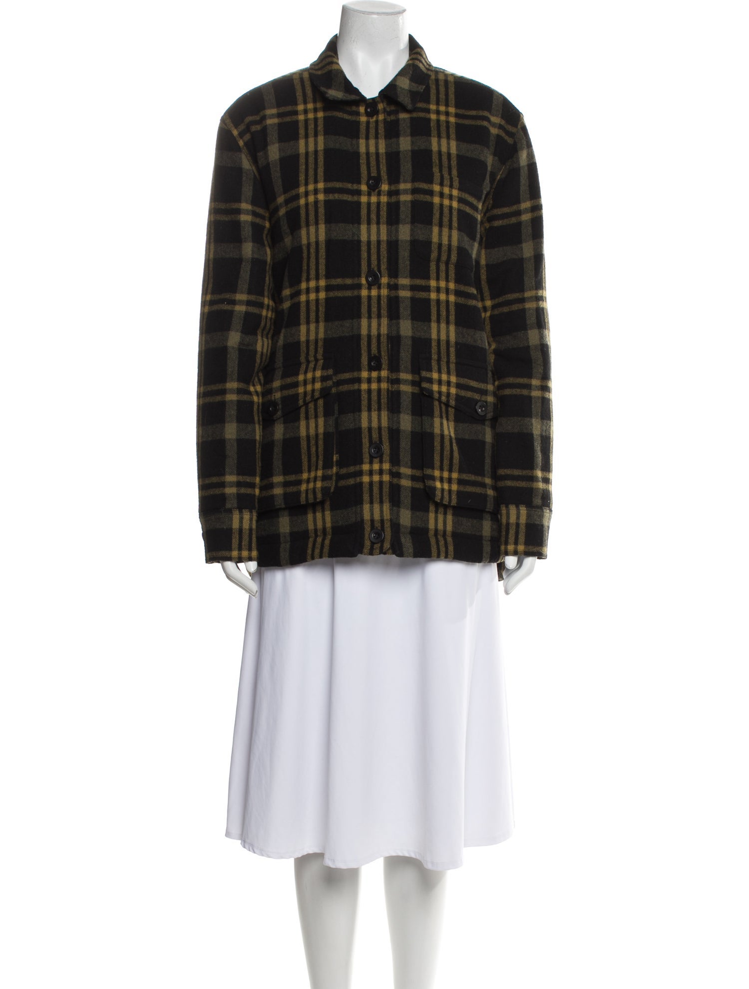 Jenni Kayne Wool Plaid Print Jacket