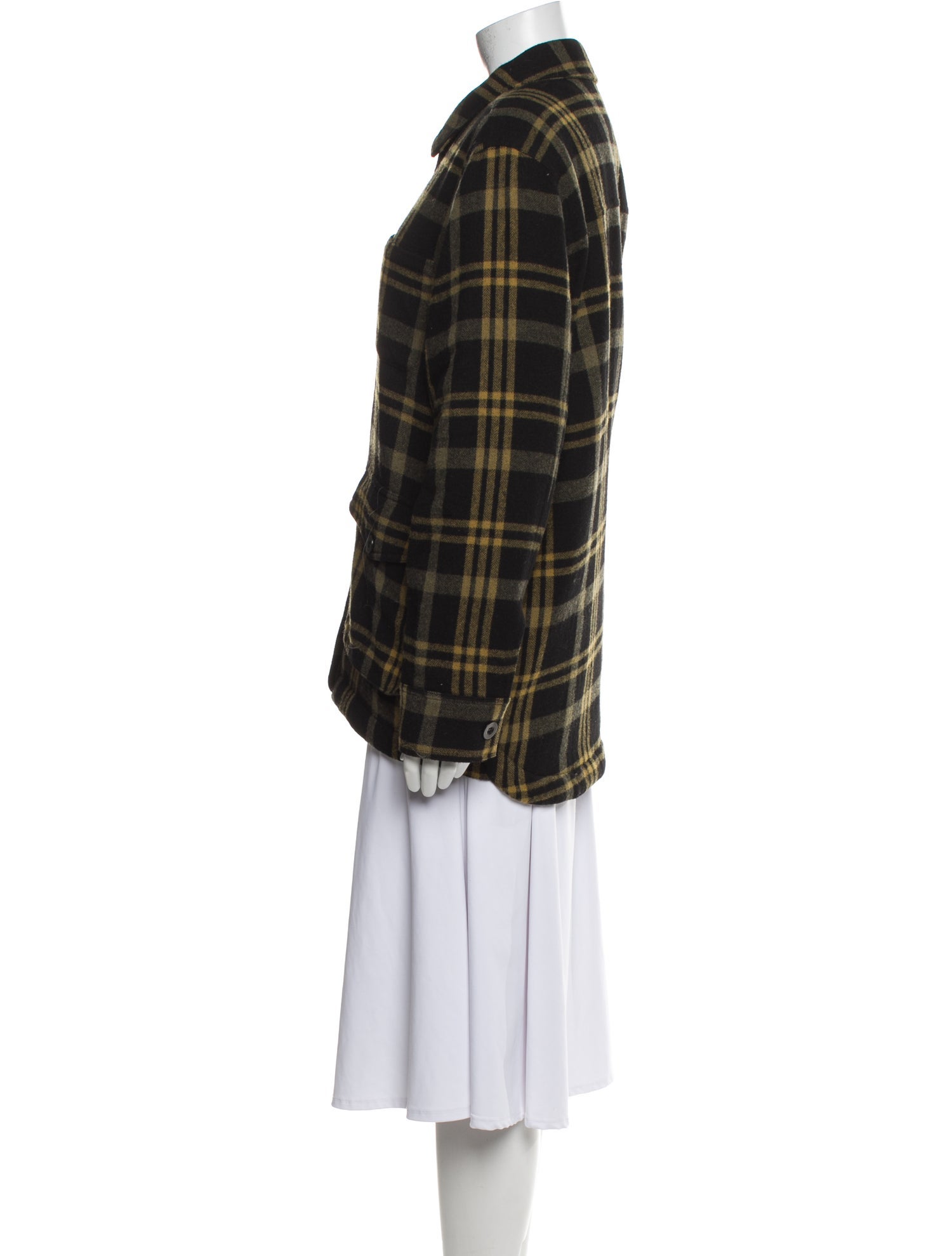 Jenni Kayne Wool Plaid Print Jacket