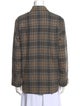 Jenni Kayne Wool Plaid Print Button-Up Top