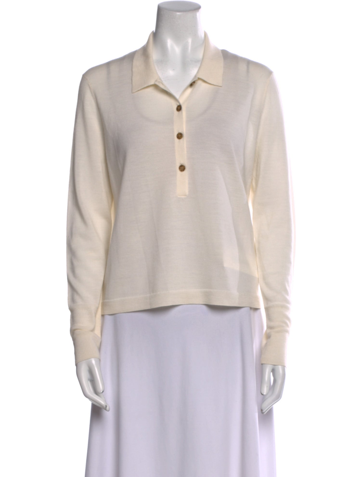 Jenni Kayne Merino Wool Long Sleeve Polo