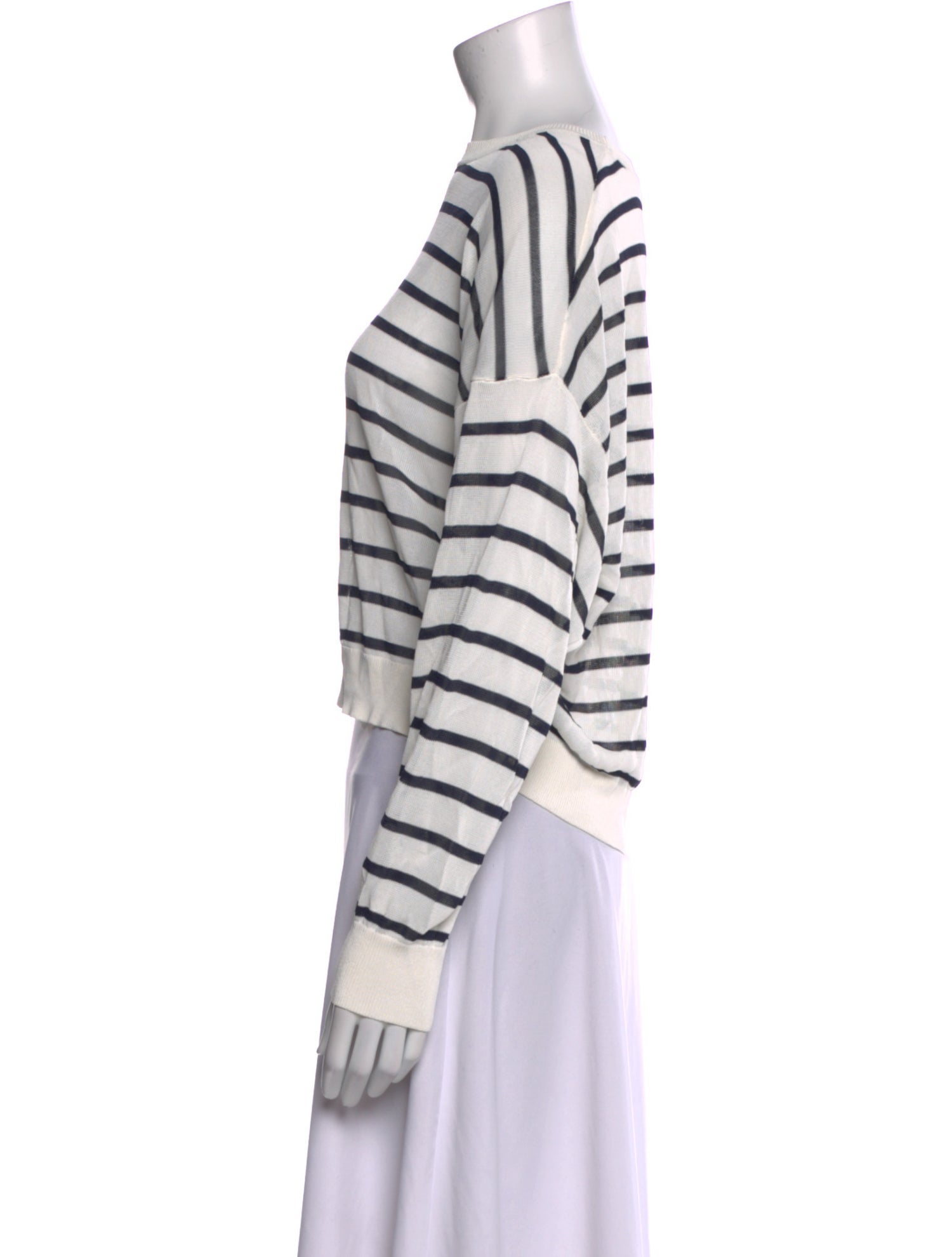 Jenni Kayne Striped Bateau Neckline Crop Top