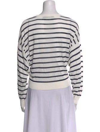 Jenni Kayne Striped Bateau Neckline Crop Top