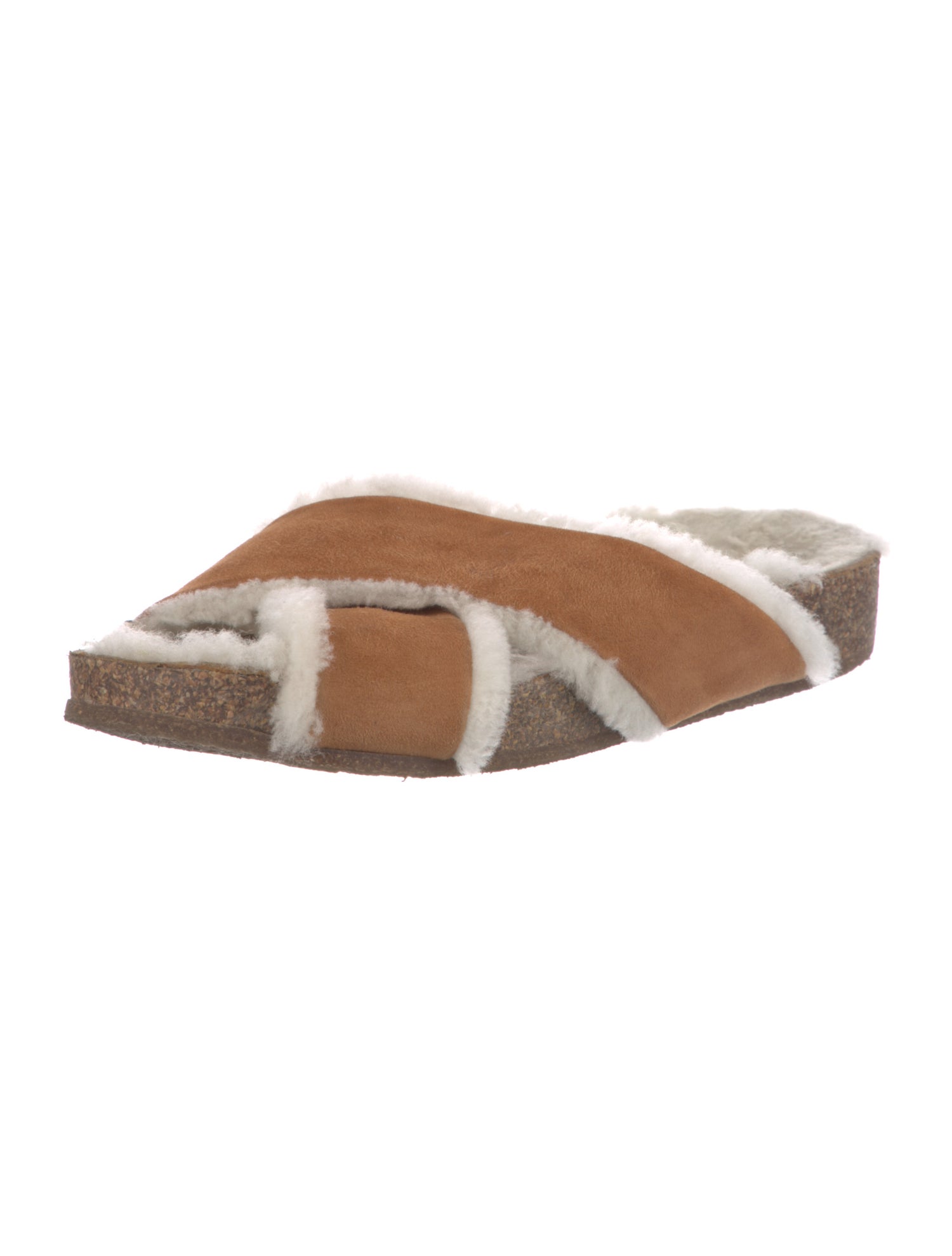 Jenni Kayne Shearling Colorblock Pattern Slides