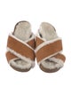 Jenni Kayne Shearling Colorblock Pattern Slides