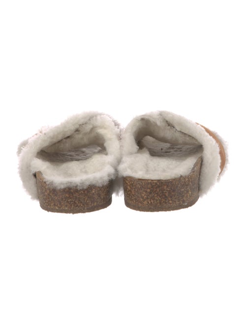 Jenni Kayne Shearling Colorblock Pattern Slides