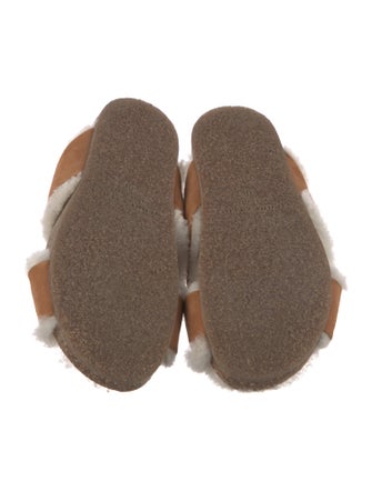 Jenni Kayne Shearling Colorblock Pattern Slides