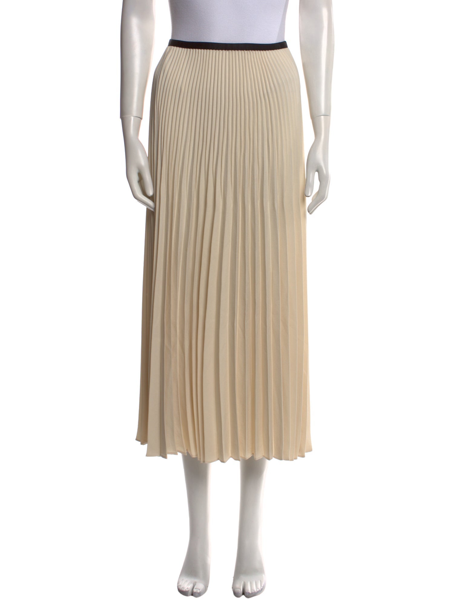 Jenni Kayne Pleated Accents Midi Length Skirt
