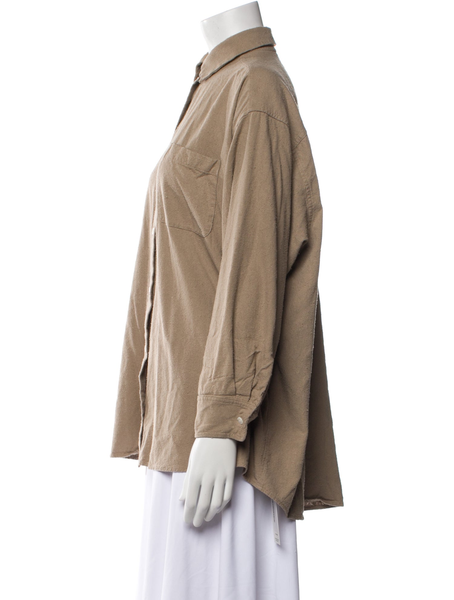 Jenni Kayne Silk Long Sleeve Button-Up Top