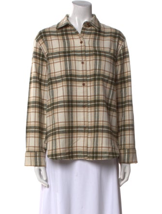 Jenni Kayne Plaid Print Long Sleeve Button-Up Top