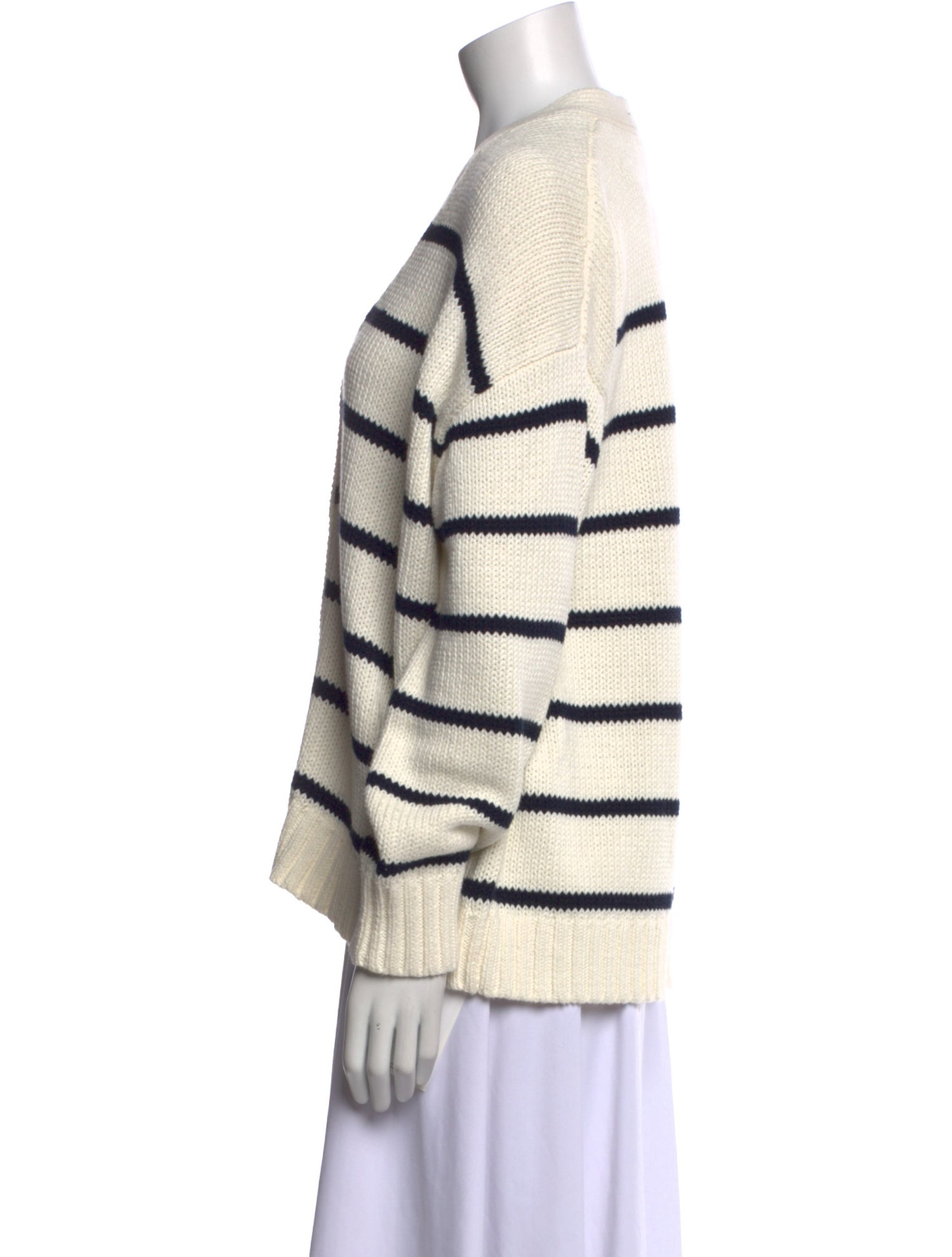 Jenni Kayne Striped V-Neck Sweater