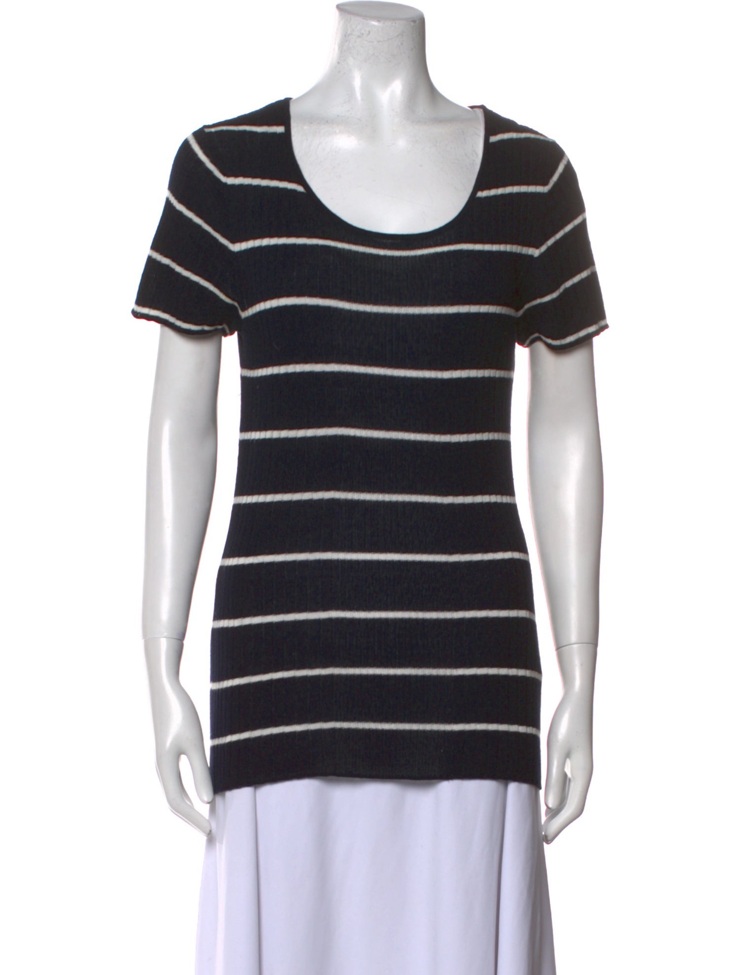 Jenni Kayne Striped Scoop Neck T-Shirt