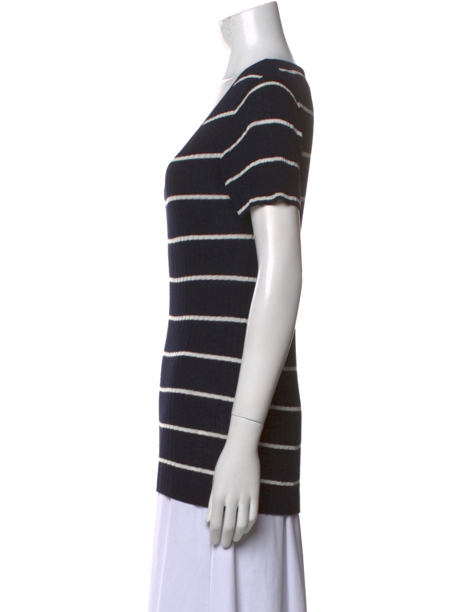 Jenni Kayne Striped Scoop Neck T-Shirt