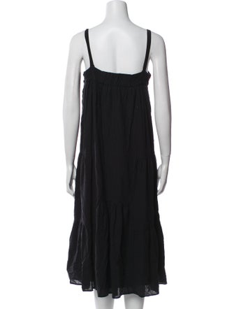 Jenni Kayne Square Neckline Midi Length Dress