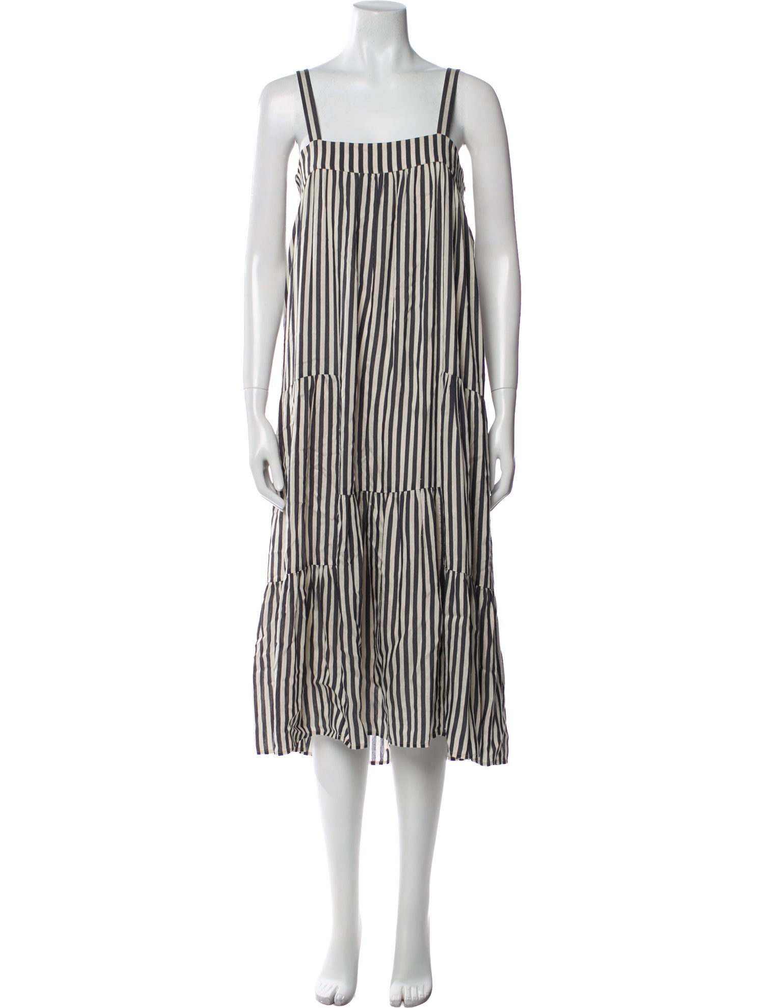 Jenni Kayne Striped Midi Length Dress
