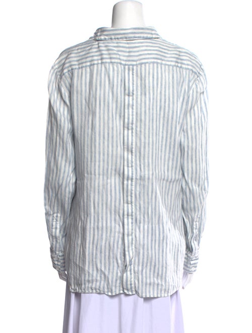 Jenni Kayne Linen Striped Button-Up Top