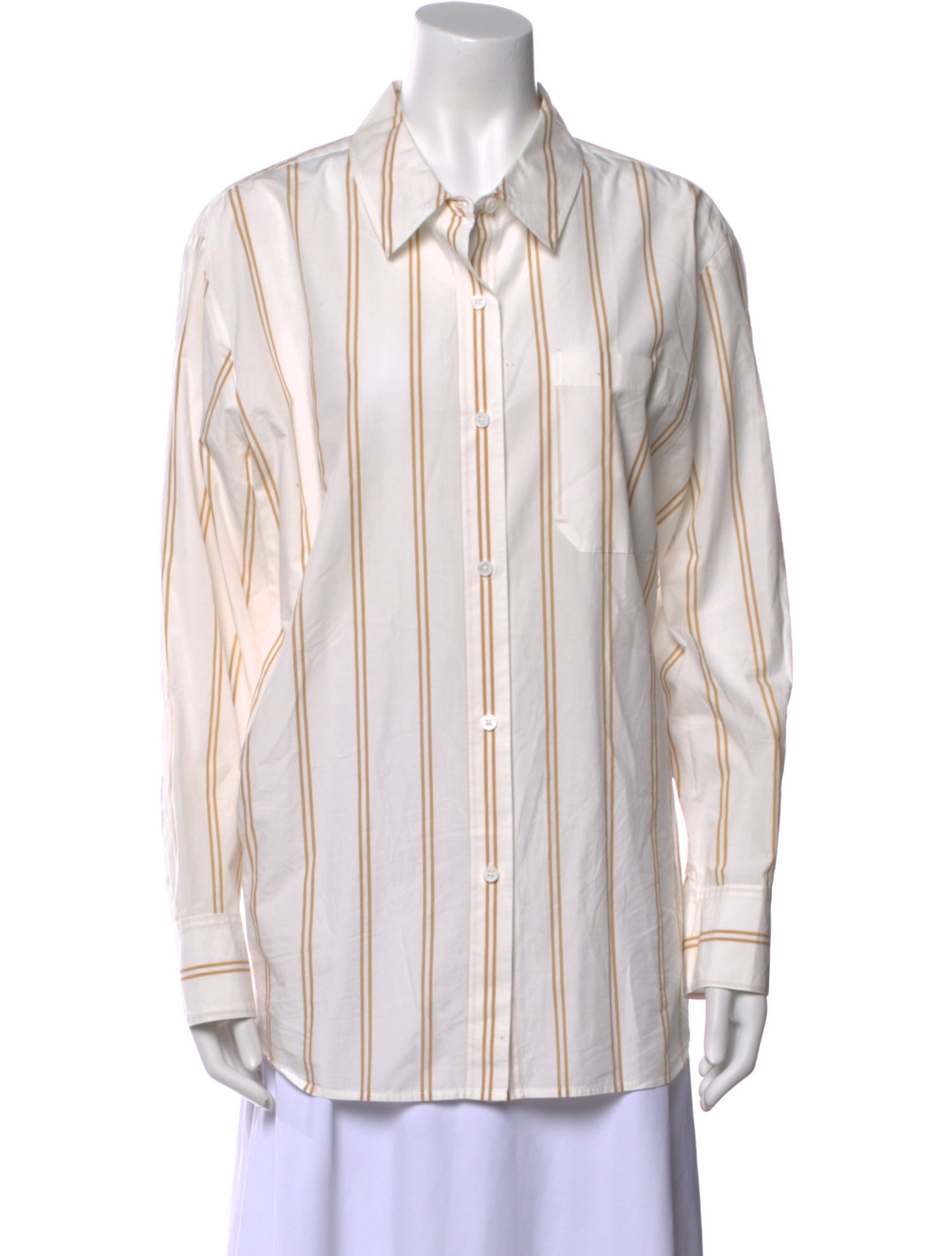 Jenni Kayne Striped Long Sleeve Button-Up Top