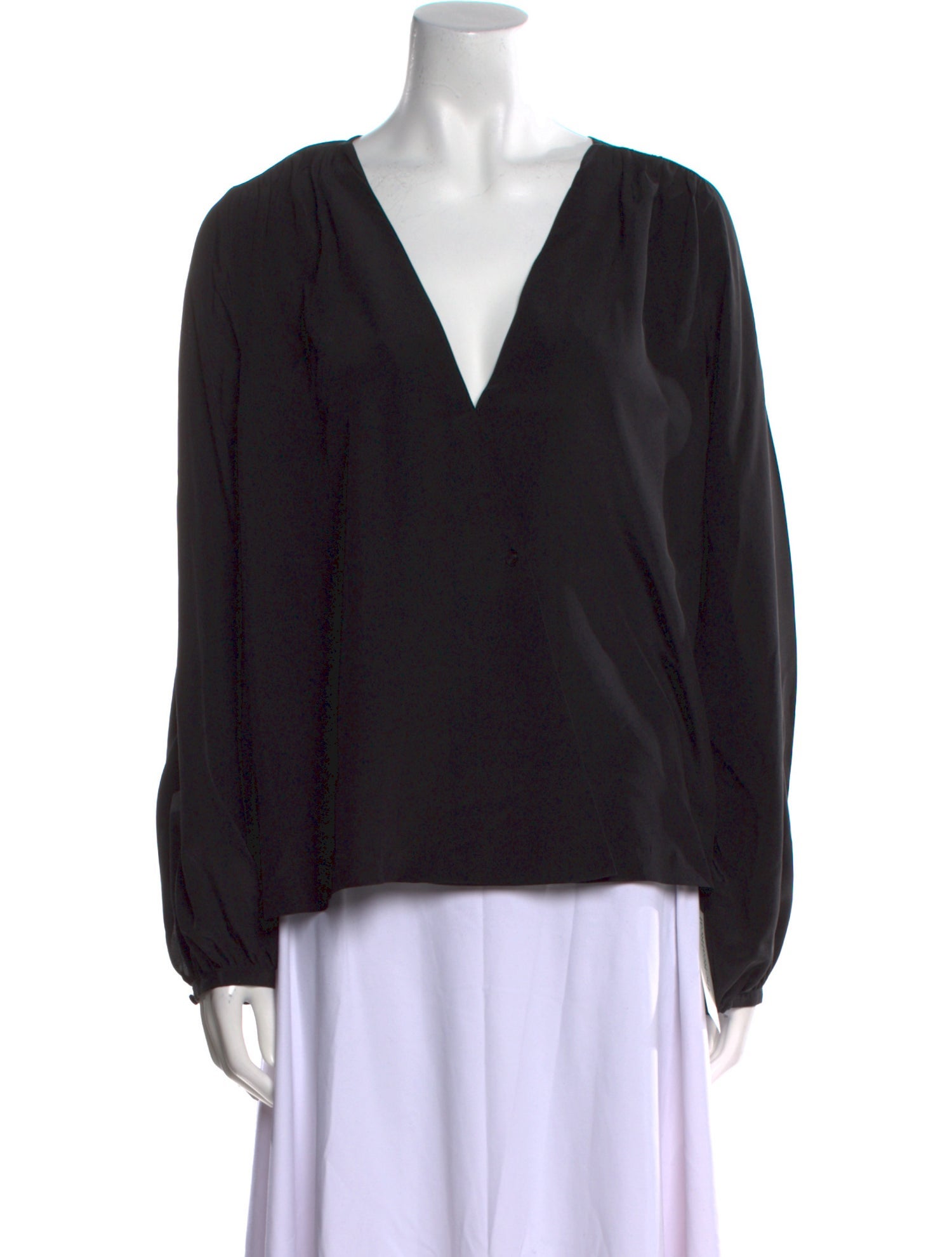 Jenni Kayne Silk V-Neck Blouse