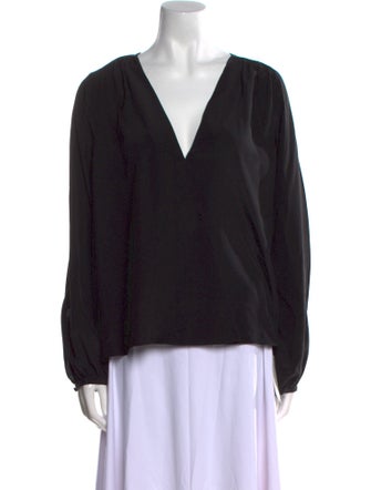 Jenni Kayne Silk V-Neck Blouse