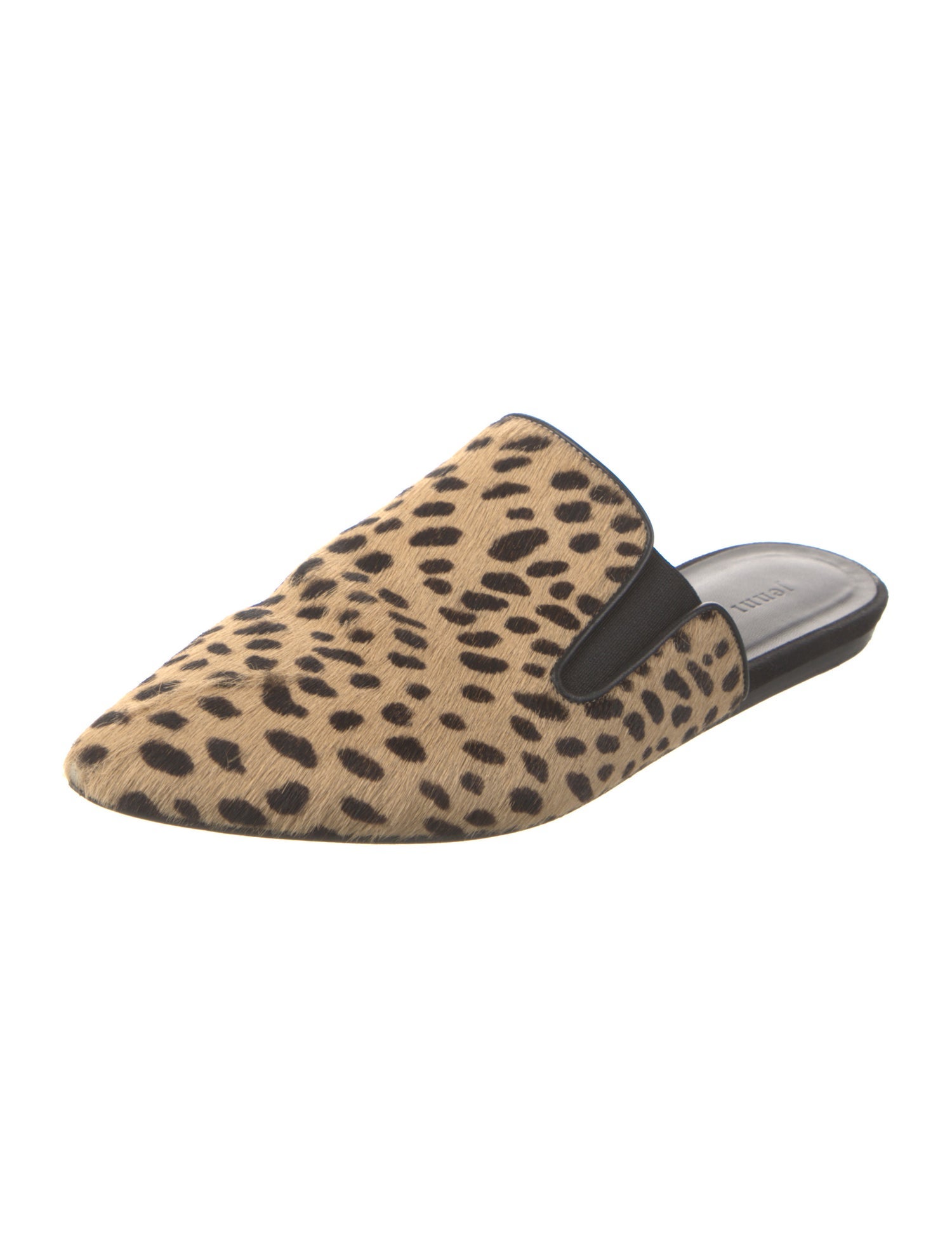 Jenni Kayne Ponyhair Animal Print Mules