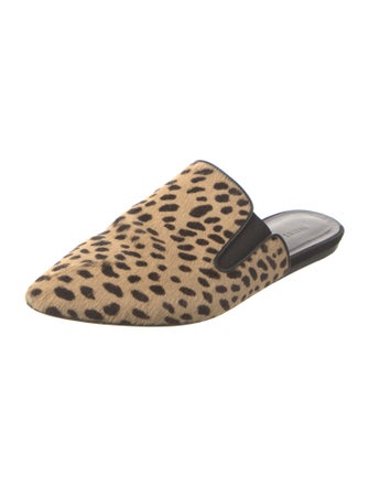 Jenni Kayne Ponyhair Animal Print Mules