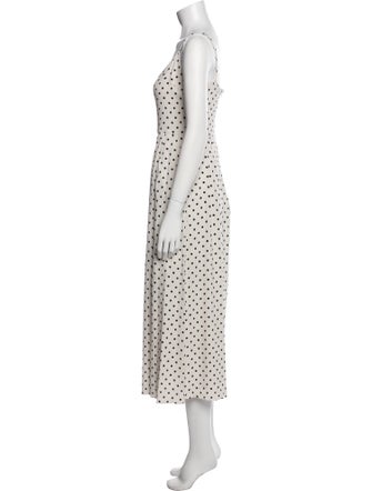 Jenni Kayne Polka Dot Print Midi Length Dress