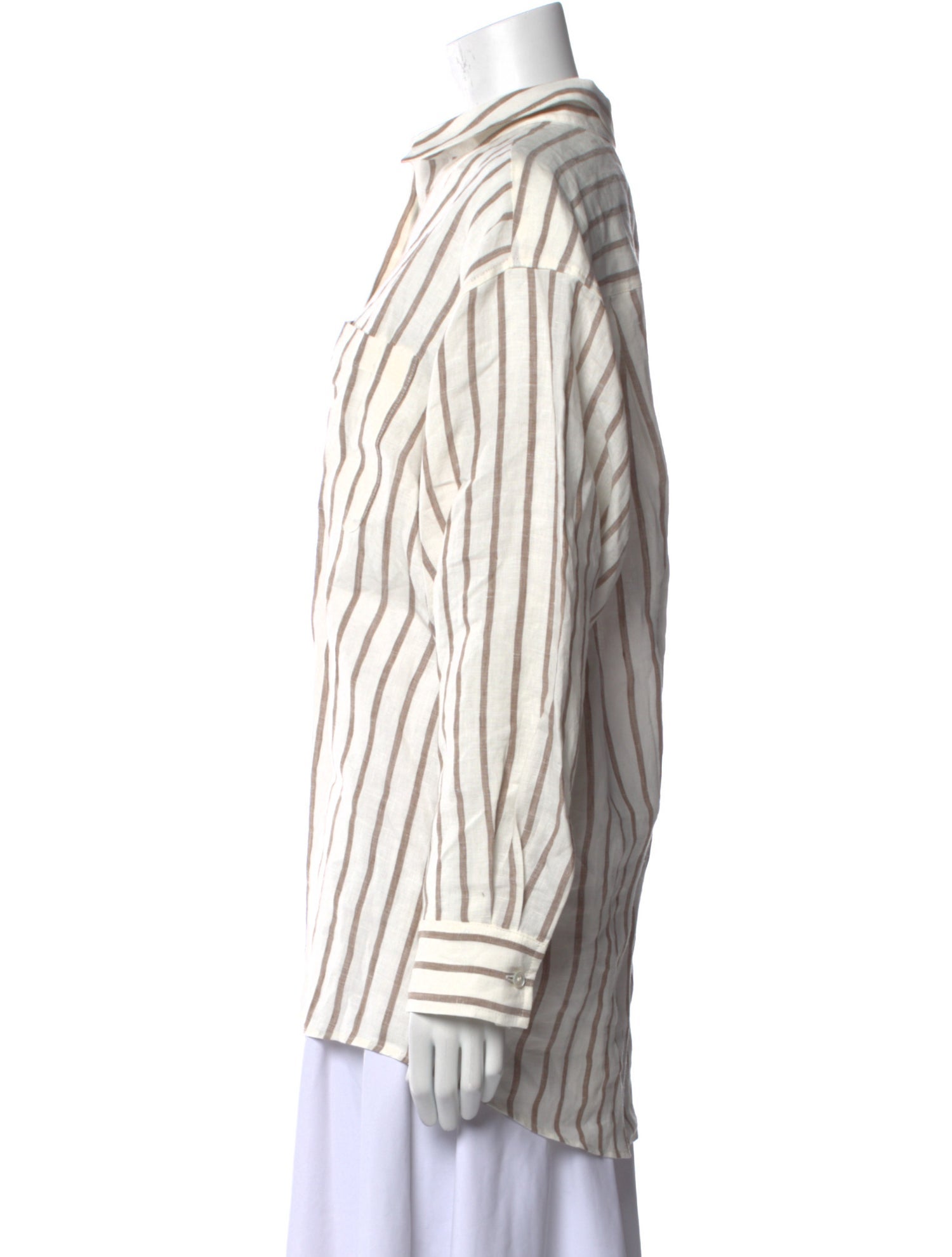 Jenni Kayne Linen Striped Button-Up Top w/ Tags