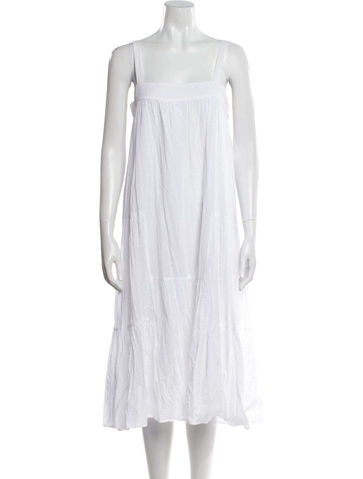 Jenni Kayne Square Neckline Midi Length Dress