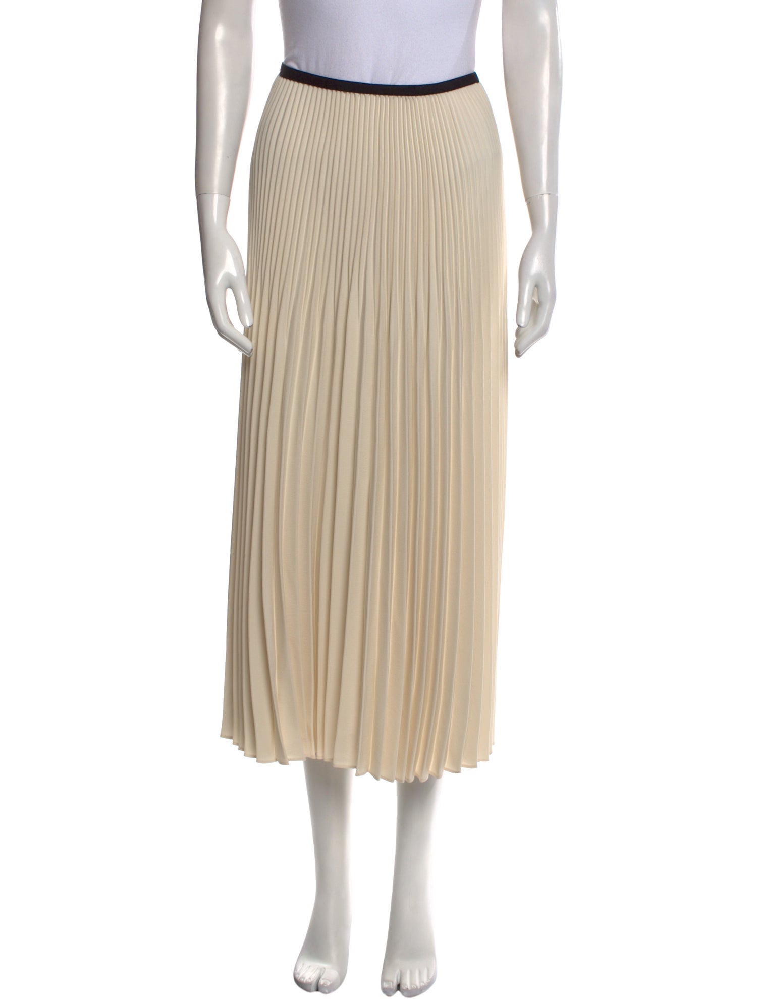 Jenni Kayne Pleated Accents Midi Length Skirt