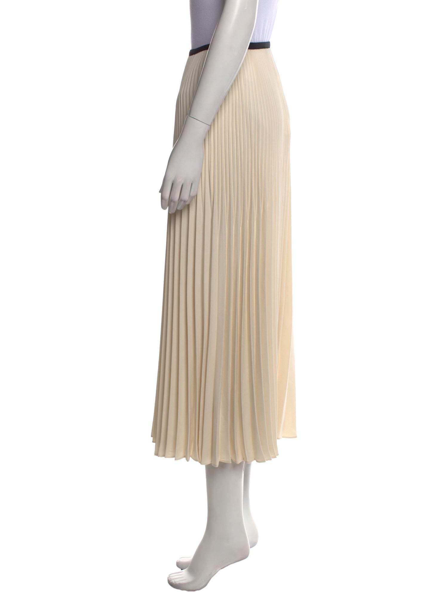 Jenni Kayne Pleated Accents Midi Length Skirt