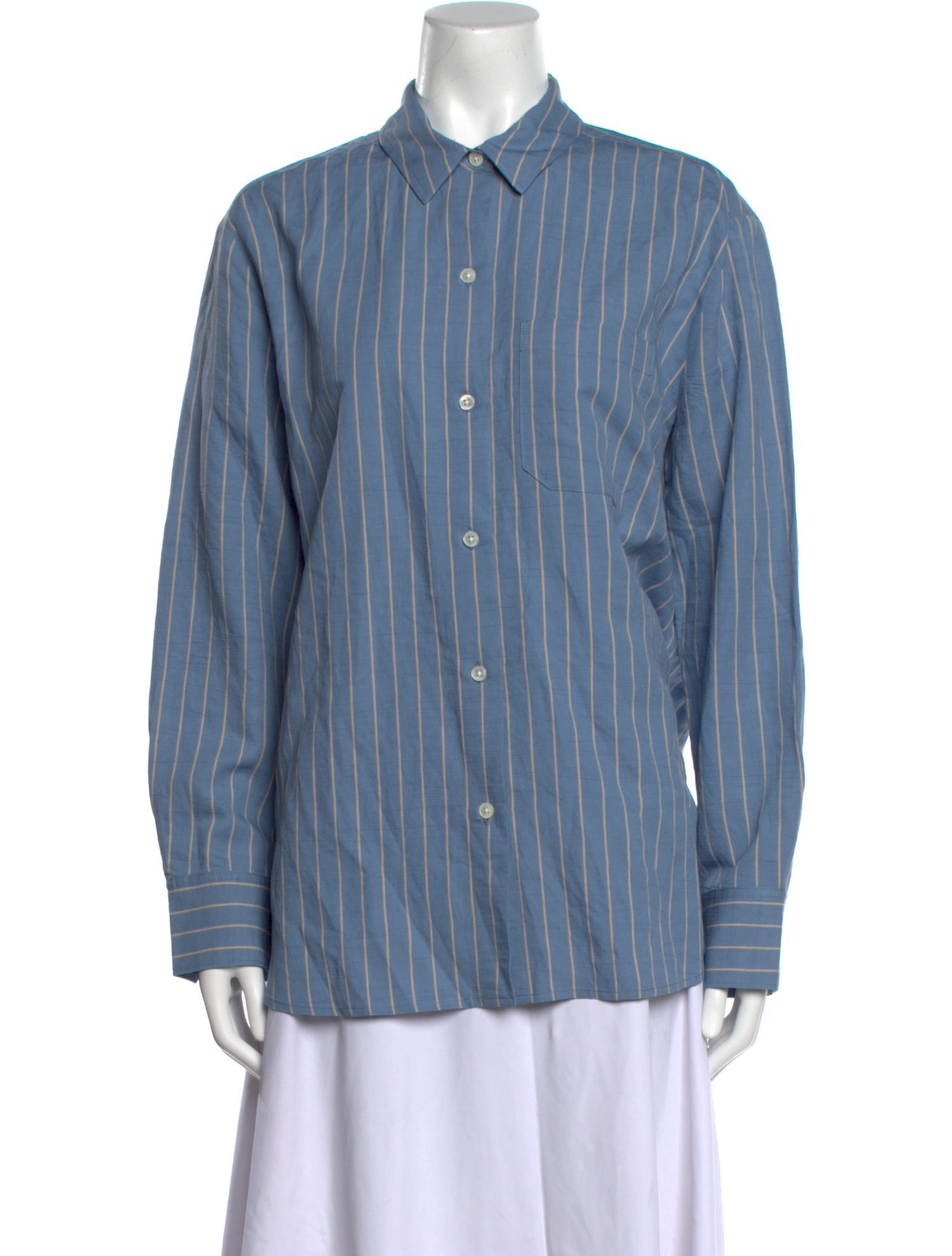 Jenni Kayne Striped Long Sleeve Button-Up Top