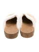 Jenni Kayne Suede Faux Fur Trim Mules